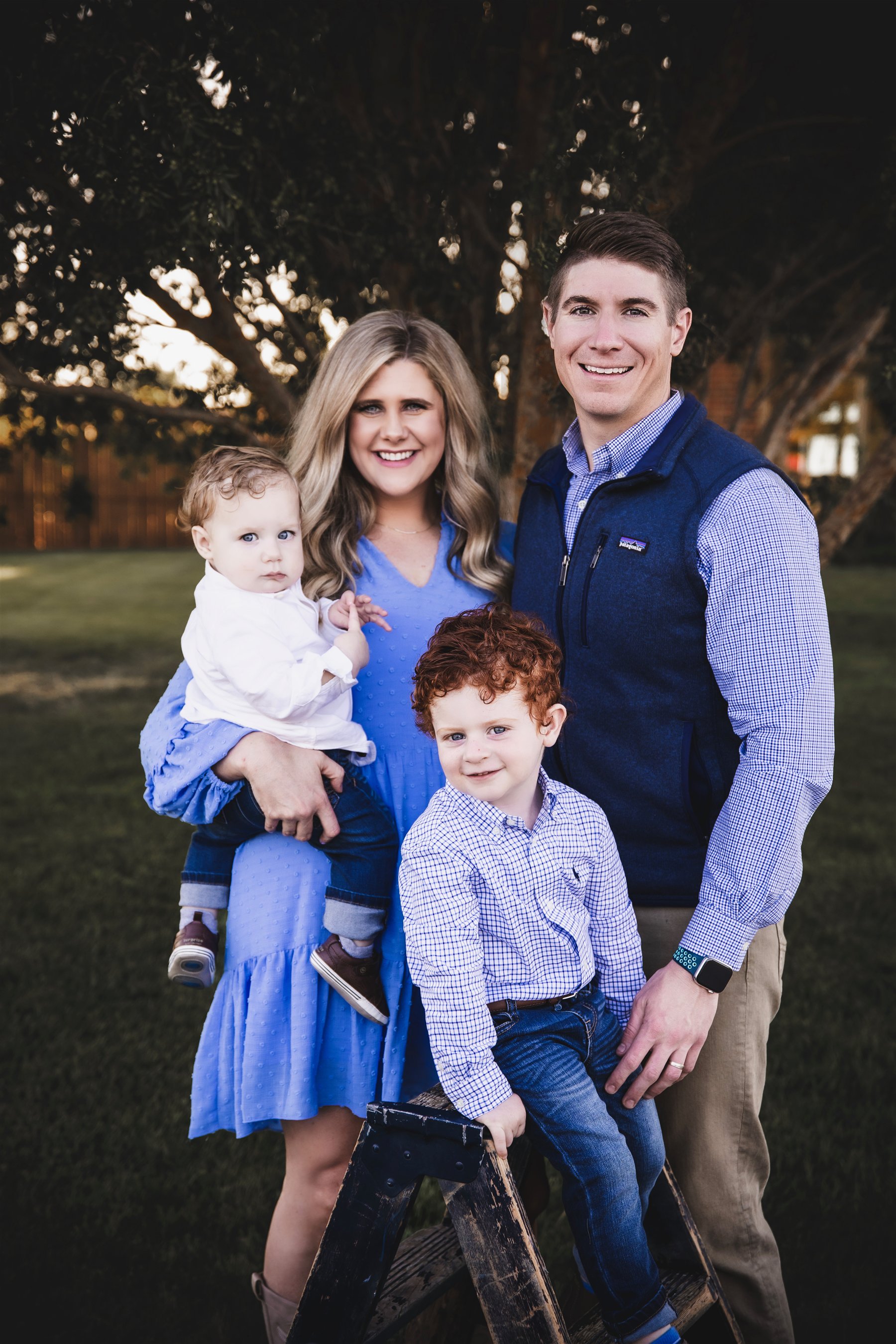 Lexi and Chance Gamble with their children Callen and Griffin, the family behind Rooted Pediatric Therapy